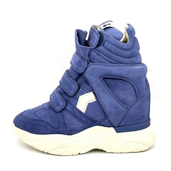 Isabel Marant BALSKEE Suede High Top Wedge Sneaker Ankle Bootie Boots - Picture 3 of 16